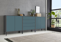 BMG Möbel Sideboard Mailand Set 5, grifflos,...