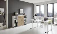 BMG Möbel Büromöbel-Set, e-Office Edition Set 13, Schreibtisch höhenverstellbar, 160 cm, in verschiedenen Farben