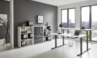BMG Möbel Büromöbel-Set, e-Office Edition Set 14, Schreibtisch höhenverstellbar, 160 cm, in verschiedenen Farben