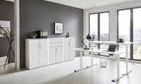 BMG Möbel Büromöbel-Set, e-Office Edition Set 15, Schreibtisch höhenverstellbar, 138 cm, verschiedene Farben
