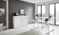 BMG Möbel Büromöbel-Set, e-Office Edition Set 16, Schreibtisch höhenverstellbar, 138 cm, in verschiedenen Farben