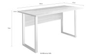 BMG Möbel Schreibtisch, einzeln, Office Edition Mini, eiche sonoma/ anthrazit hochglanz