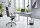 BMG Möbel Schreibtisch, einzeln, Office Edition, grau/ anthrazit hochglanz